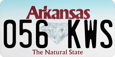 AR license plate 056KWS