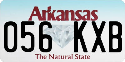 AR license plate 056KXB