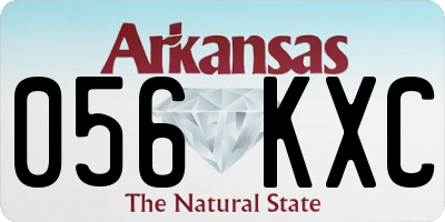 AR license plate 056KXC