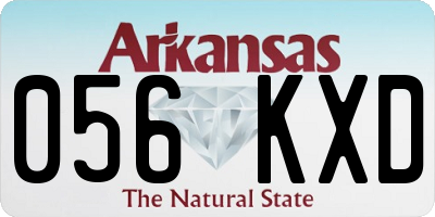 AR license plate 056KXD