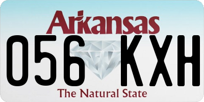 AR license plate 056KXH