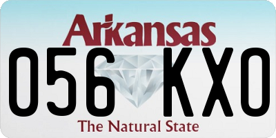 AR license plate 056KXO