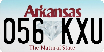 AR license plate 056KXU