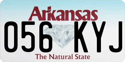 AR license plate 056KYJ