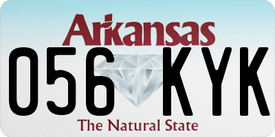 AR license plate 056KYK