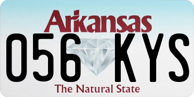 AR license plate 056KYS