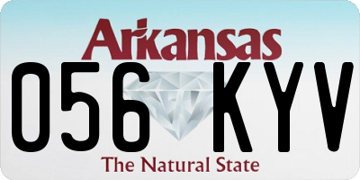 AR license plate 056KYV