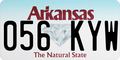 AR license plate 056KYW