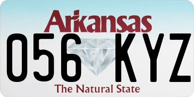 AR license plate 056KYZ