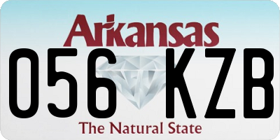 AR license plate 056KZB