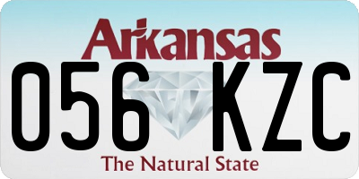 AR license plate 056KZC
