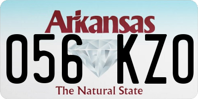 AR license plate 056KZO