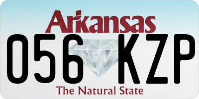 AR license plate 056KZP