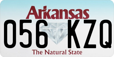 AR license plate 056KZQ