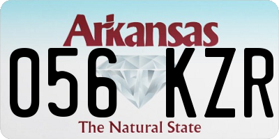 AR license plate 056KZR