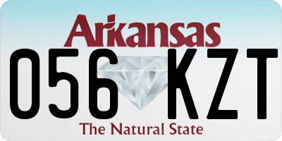 AR license plate 056KZT