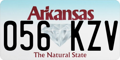 AR license plate 056KZV