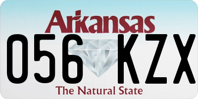 AR license plate 056KZX