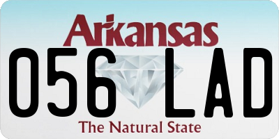 AR license plate 056LAD