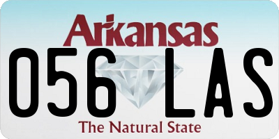 AR license plate 056LAS