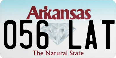 AR license plate 056LAT