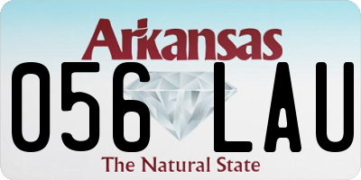 AR license plate 056LAU