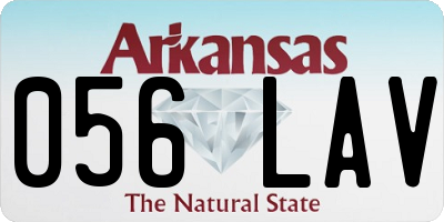 AR license plate 056LAV