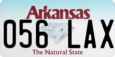 AR license plate 056LAX