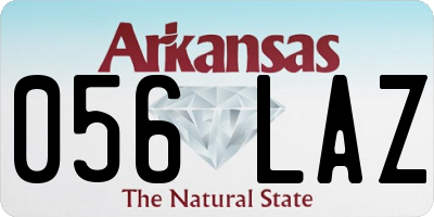 AR license plate 056LAZ