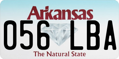 AR license plate 056LBA