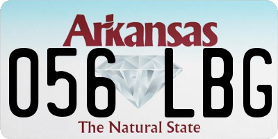 AR license plate 056LBG