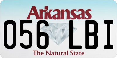 AR license plate 056LBI