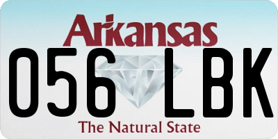 AR license plate 056LBK