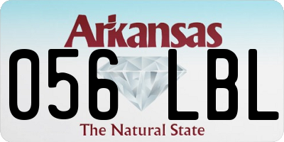 AR license plate 056LBL