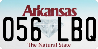 AR license plate 056LBQ