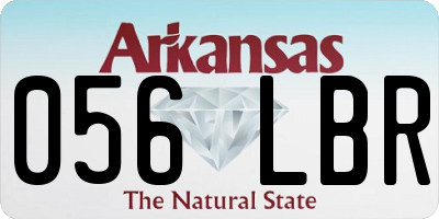 AR license plate 056LBR