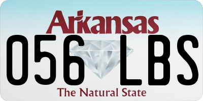 AR license plate 056LBS