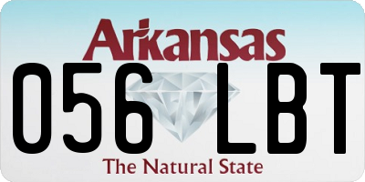 AR license plate 056LBT