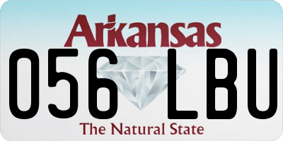 AR license plate 056LBU