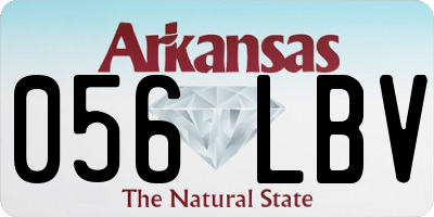 AR license plate 056LBV