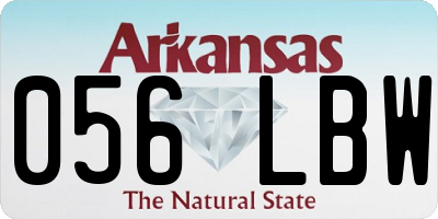 AR license plate 056LBW