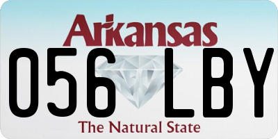 AR license plate 056LBY