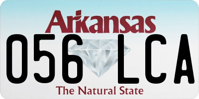 AR license plate 056LCA