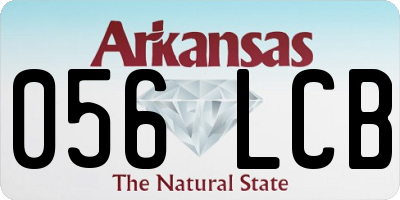 AR license plate 056LCB