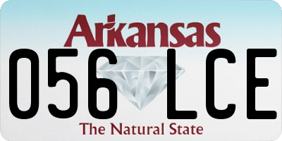 AR license plate 056LCE