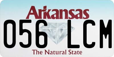 AR license plate 056LCM