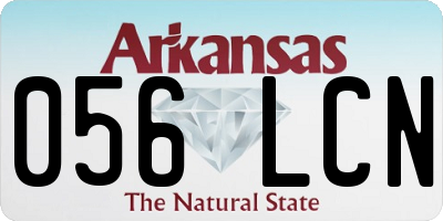 AR license plate 056LCN