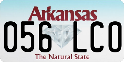 AR license plate 056LCO