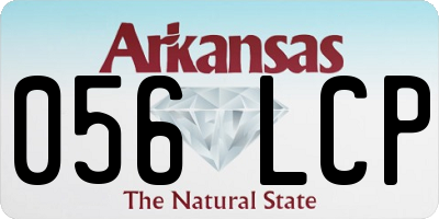 AR license plate 056LCP