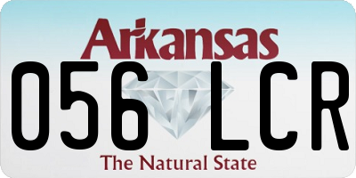 AR license plate 056LCR
